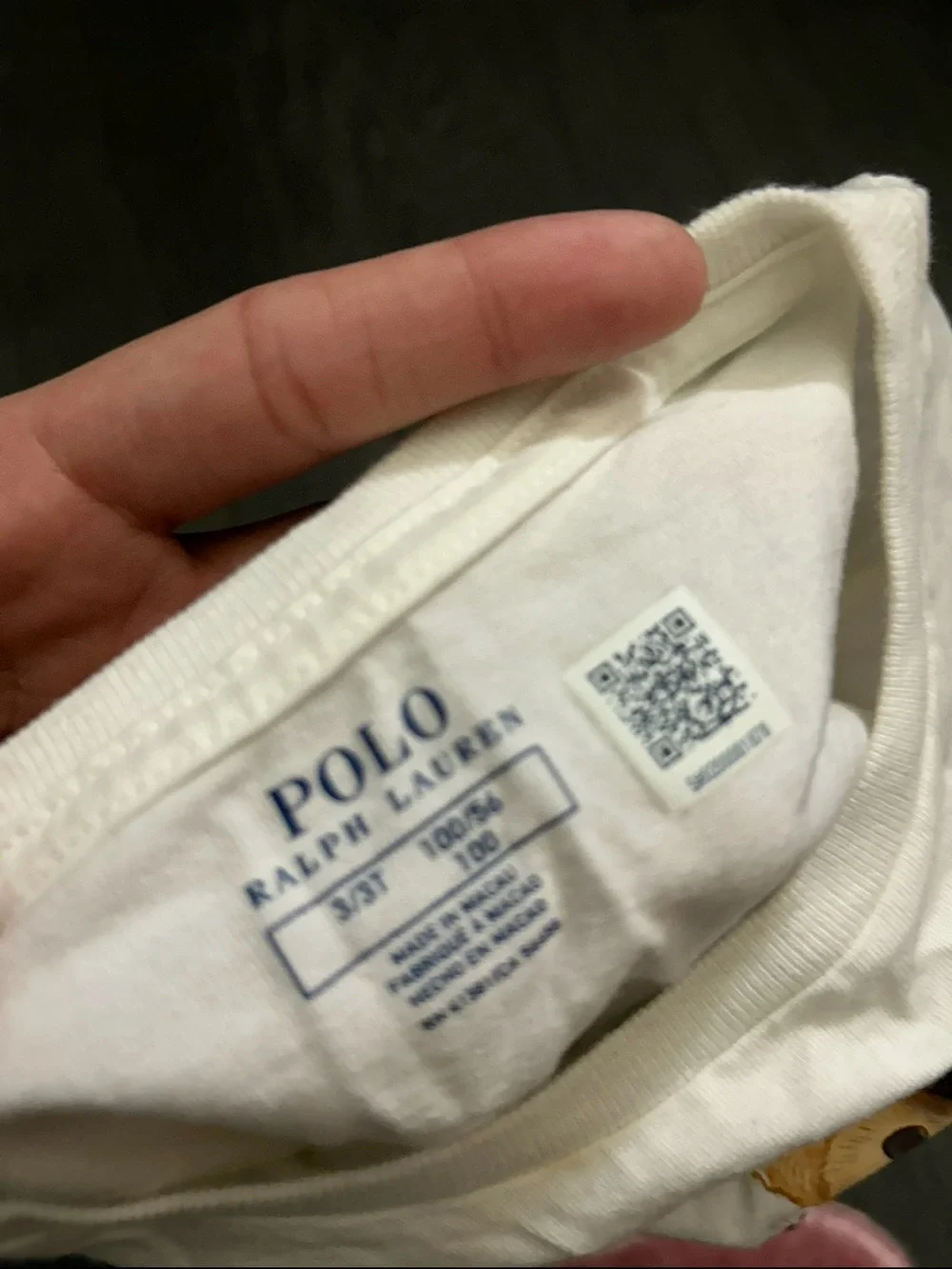 Polo by Ralph Lauren White Long-Sleeve Tee with Polo Bear Graphic